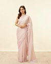 Lotus Pink Stone Work Saree image number 0